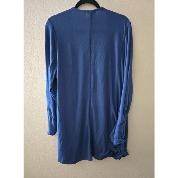 Live and Let Live Blue Open Front Rhinestone Cardigan Sweater Womans Size 3X - Picture 2 of 5